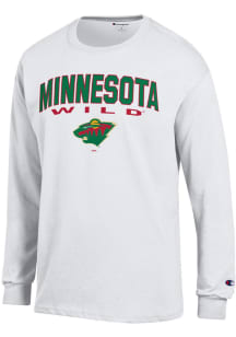 Champion Minnesota Wild White Jersey Long Sleeve T Shirt