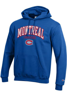 Champion Montreal Canadiens Mens Blue Powerblend Long Sleeve Hoodie