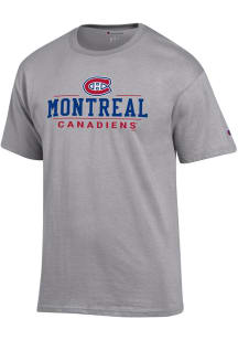 Champion Montreal Canadiens Grey Jersey Short Sleeve T Shirt