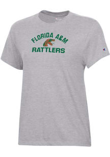 Champion Florida A&amp;M Rattlers Womens Grey Core Short Sleeve T-Shirt