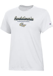 Champion George Washington Revolutionaries Womens White Core Short Sleeve T-Shirt