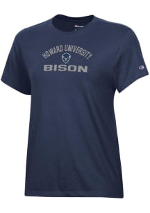 Champion Howard Bison Womens Blue Core Short Sleeve T-Shirt