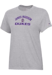 Champion James Madison Dukes Womens Grey Core Short Sleeve T-Shirt