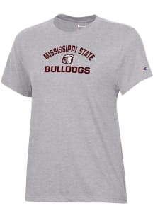 Champion Mississippi State Bulldogs Womens Grey Core Short Sleeve T-Shirt
