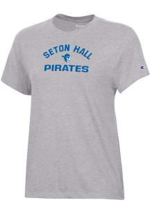 Champion Seton Hall Pirates Womens Grey Core Short Sleeve T-Shirt