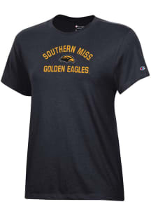 Champion Southern Mississippi Golden Eagles Womens Black Core Short Sleeve T-Shirt