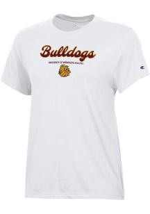 Champion UMD Bulldogs Womens White Core Short Sleeve T-Shirt