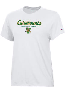 Champion Vermont Catamounts Womens White Core Short Sleeve T-Shirt