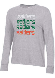 Champion Florida A&amp;M Rattlers Womens Grey Core LS Tee