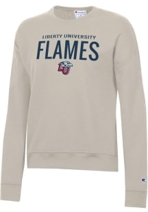 Champion Liberty Flames Womens Brown Powerblend Crew Sweatshirt