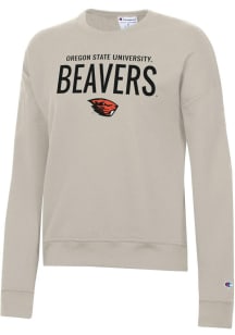 Champion Oregon State Beavers Womens Brown Powerblend Crew Sweatshirt