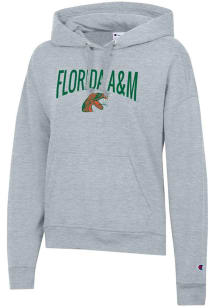 Champion Florida A&amp;M Rattlers Womens Grey Powerblend Hooded Sweatshirt