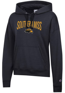 Champion Southern Mississippi Golden Eagles Womens Black Powerblend Hooded Sweatshirt