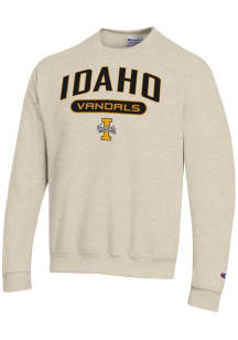 Champion Idaho Vandals Mens Brown Powerblend Long Sleeve Crew Sweatshirt