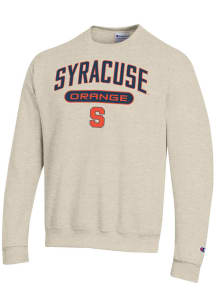 Champion Syracuse Orange Mens Brown Powerblend Long Sleeve Crew Sweatshirt