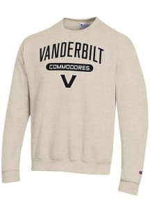 Champion Vanderbilt Commodores Mens Brown Powerblend Long Sleeve Crew Sweatshirt