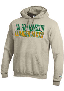 Champion Cal Poly Humboldt Lumberjacks Mens Brown Powerblend Long Sleeve Hoodie