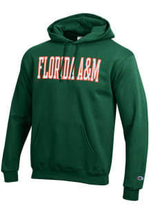 Champion Florida A&amp;M Rattlers Mens Green Powerblend Long Sleeve Hoodie