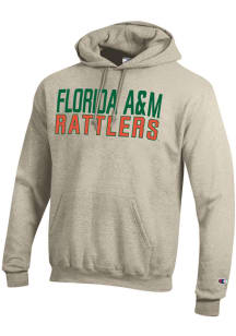 Champion Florida A&amp;M Rattlers Mens Brown Powerblend Long Sleeve Hoodie