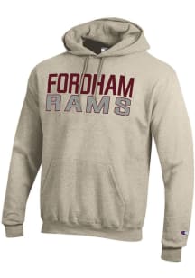 Champion Fordham Rams Mens Brown Powerblend Long Sleeve Hoodie