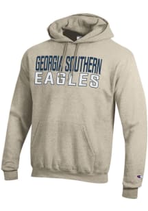 Champion Georgia Southern Eagles Mens Brown Powerblend Long Sleeve Hoodie
