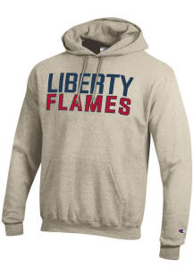 Champion Liberty Flames Mens Brown Powerblend Long Sleeve Hoodie