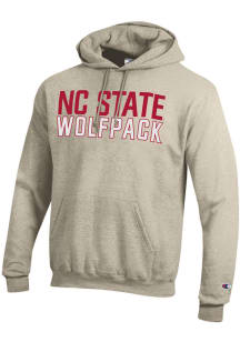Champion NC State Wolfpack Mens Brown Powerblend Long Sleeve Hoodie