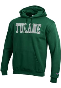 Champion Tulane Green Wave Mens Green Powerblend Long Sleeve Hoodie