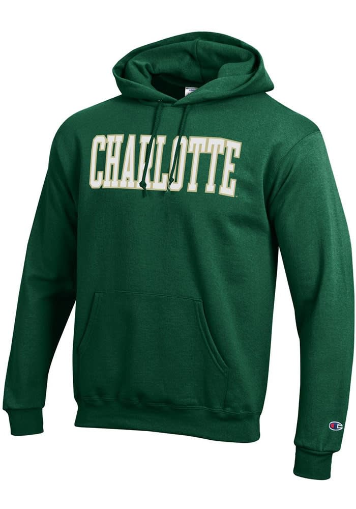 UNCC 49ers Champion Youth Green Powerblend Long Sleeve Hoodie