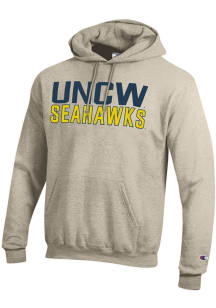 Champion UNCW Seahawks Mens Brown Powerblend Long Sleeve Hoodie