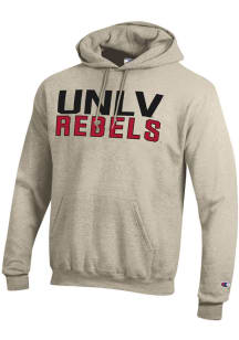 Champion UNLV Runnin Rebels Mens Brown Powerblend Long Sleeve Hoodie