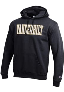 Champion Vanderbilt Commodores Mens Black Powerblend Long Sleeve Hoodie