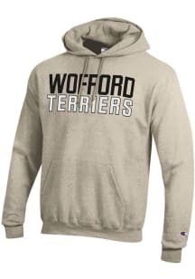 Champion Wofford Terriers Mens Brown Powerblend Long Sleeve Hoodie