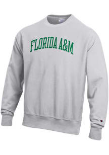 Champion Florida A&amp;M Rattlers Mens Grey Reverse Weave Long Sleeve Crew Sweatshirt