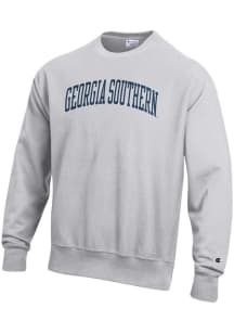 Champion Georgia Southern Eagles Mens Grey Reverse Weave Long Sleeve Crew Sweatshirt