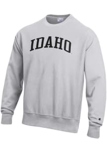 Champion Idaho Vandals Mens Grey Reverse Weave Long Sleeve Crew Sweatshirt