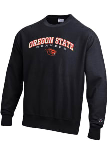 Champion Oregon State Beavers Mens Black Reverse Weave Long Sleeve Crew Sweatshirt
