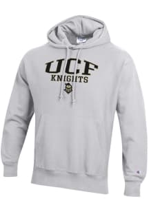 Champion UCF Knights Mens Grey Reverse Weave Long Sleeve Hoodie