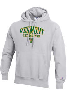 Champion Vermont Catamounts Mens Grey Reverse Weave Long Sleeve Hoodie