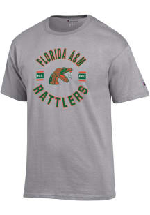 Champion Florida A&amp;M Rattlers Grey Jersey Short Sleeve T Shirt