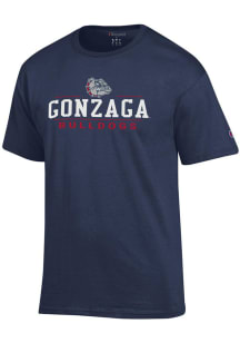 Champion Gonzaga Bulldogs Blue Jersey Short Sleeve T Shirt