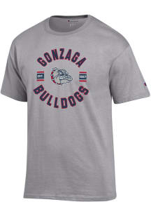 Champion Gonzaga Bulldogs Grey Jersey Short Sleeve T Shirt