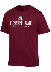 Champion Mississippi State Bulldogs Red Jersey Short Sleeve T Shirt