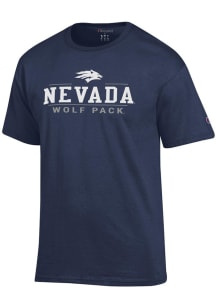 Champion Nevada Wolf Pack Blue Jersey Short Sleeve T Shirt