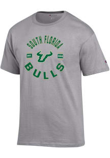 Champion South Florida Bulls Grey Jersey Short Sleeve T Shirt