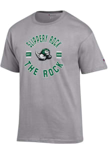 Champion Slippery Rock Grey Jersey Short Sleeve T Shirt