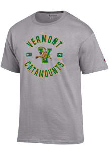 Champion Vermont Catamounts Grey Jersey Short Sleeve T Shirt