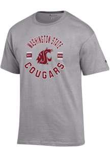 Champion Washington State Cougars Grey Jersey Short Sleeve T Shirt
