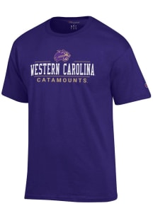 Champion Western Carolina Purple Jersey Short Sleeve T Shirt