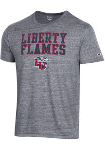Champion Liberty Flames Grey Tri-Blend Short Sleeve Fashion T Shirt